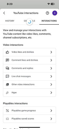 Steps to see your comments on YouTube on iPhone