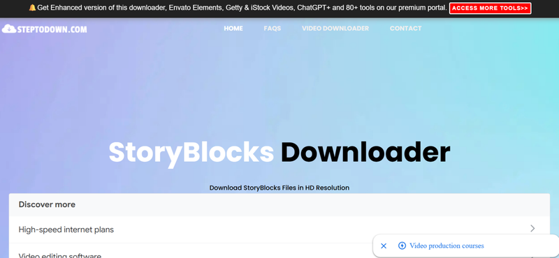 Steptodown Storyblocks Video Downloader