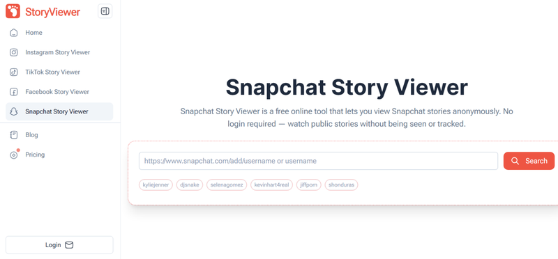 Storyviewer.ai Snapchat Viewer