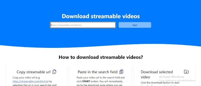 Streamable video downloader online