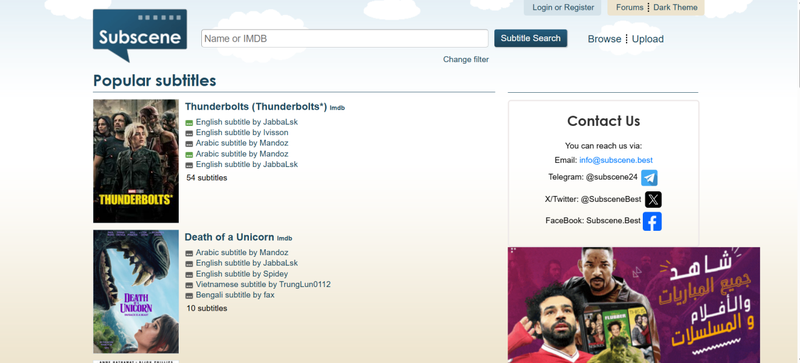 Free Subtitles on Subscene