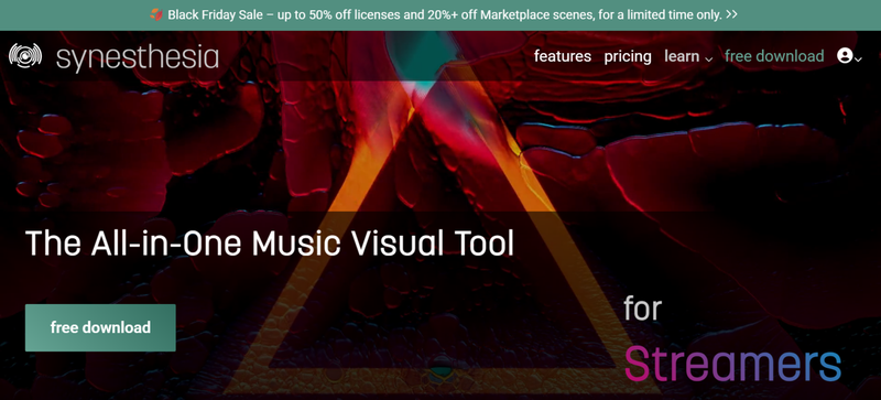 Synesthesia Professional Music Visualizer for Spotify