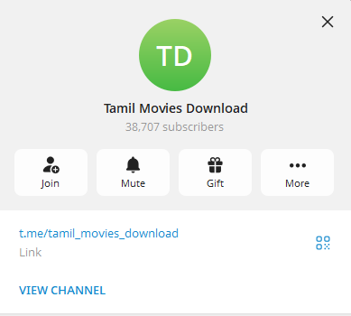 Telegram Movie Channel Tamil Movies Download