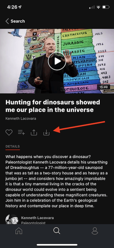 Ted App Download Button