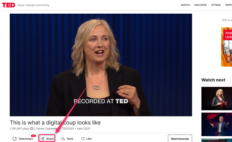 ted share button