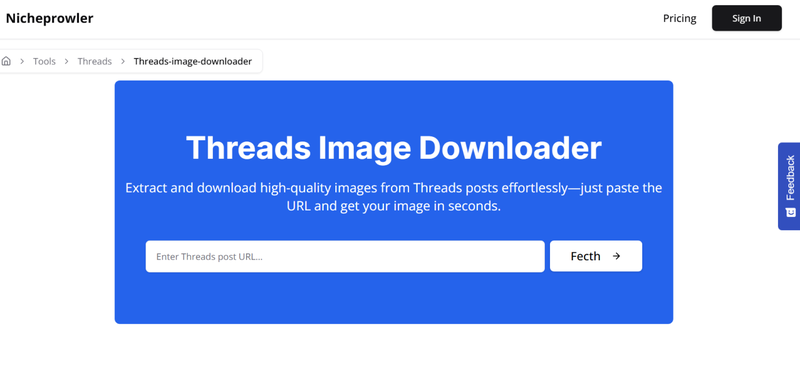 Threads Image Downloader