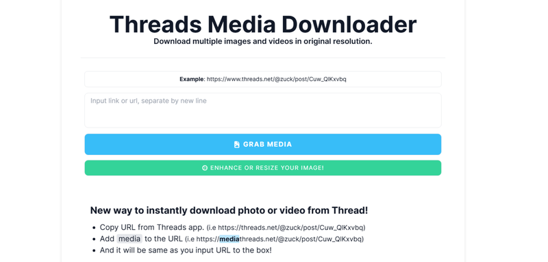 Threads Media Downloader