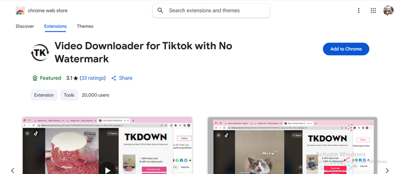 Chrome Extension Tiktok Downloader