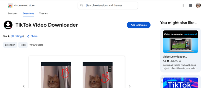 Tiktok Chrome Video Download