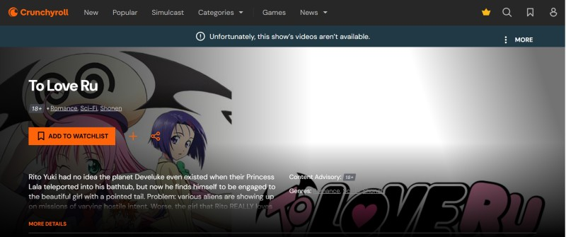 to love ru romance anime