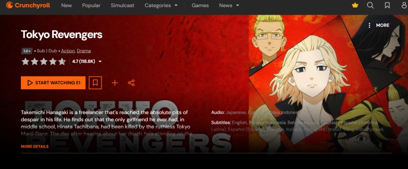 tokyo revengers action anime