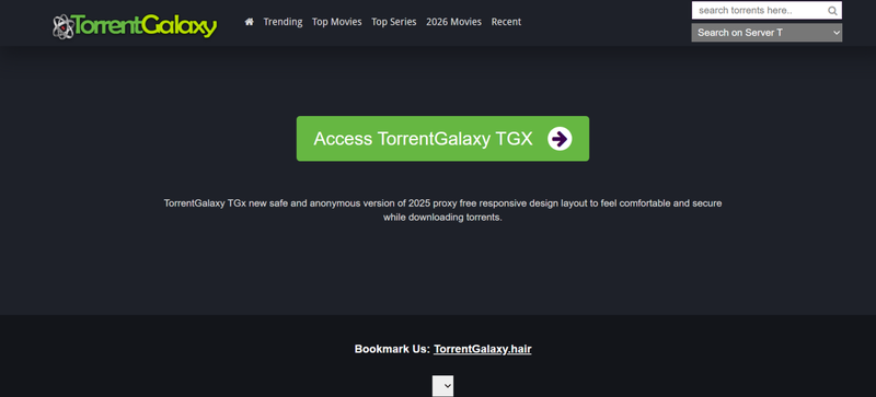 Torrentgalaxy Torrent Site