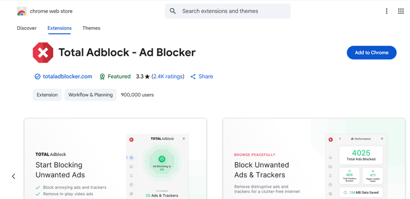 Total Adblock Browser Extension