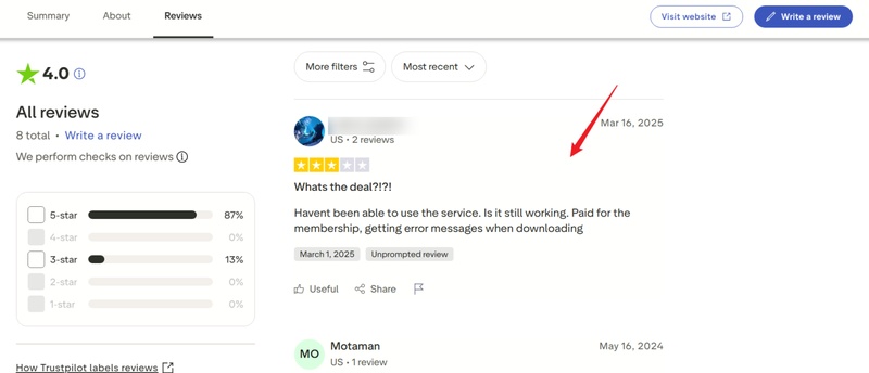 Trustpilot Reviews Streamfork