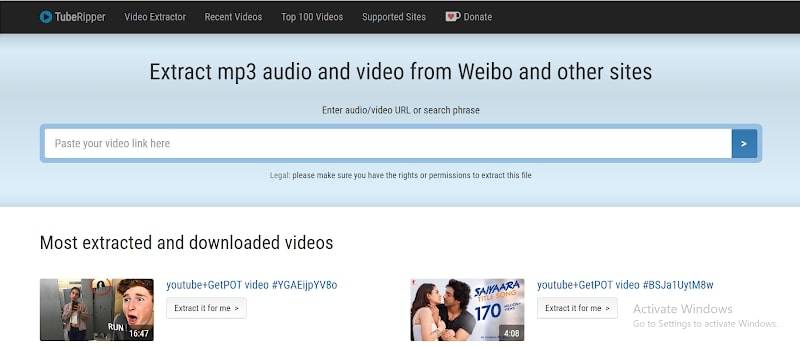TubeRipper Weibo video downloader