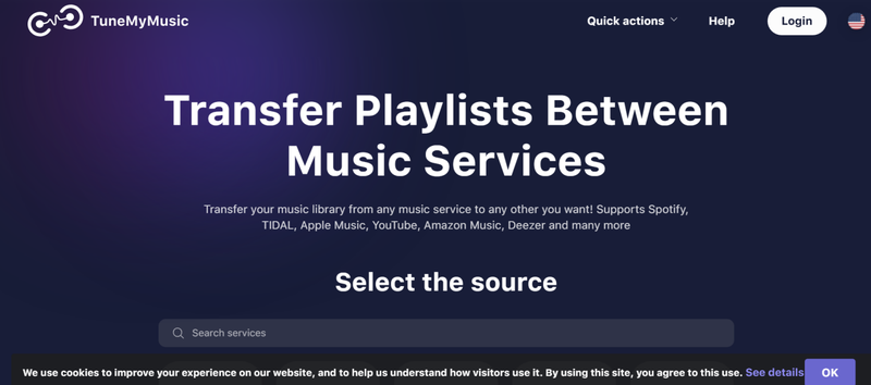 Transfer Playlist with Tune My Music