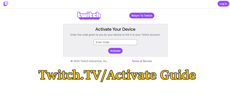 Twitch Tv Activate Guide