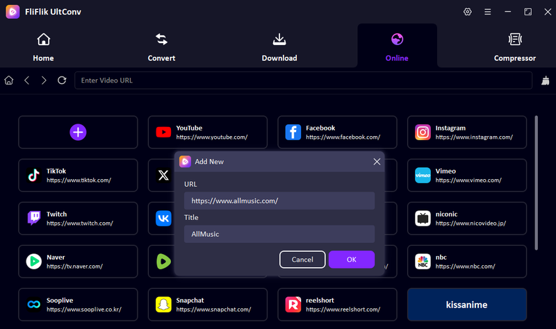 Paste Allmusic Site Link into Ultconv
