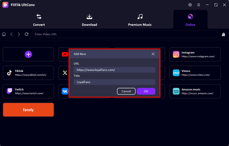 add loyalfans to ultconv