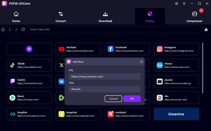 Add Music Link in Ultconv