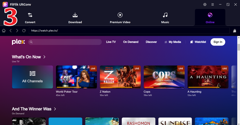 Browse Plex Movies in Ultconv Browser
