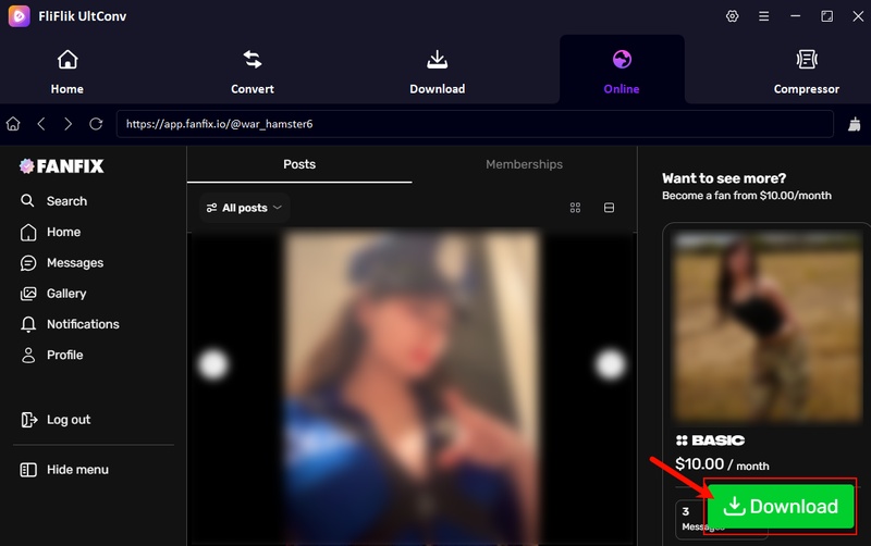 Click Download Button to Download Fanfix Video