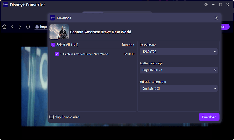 UltConv Disney Plus Download Movie
