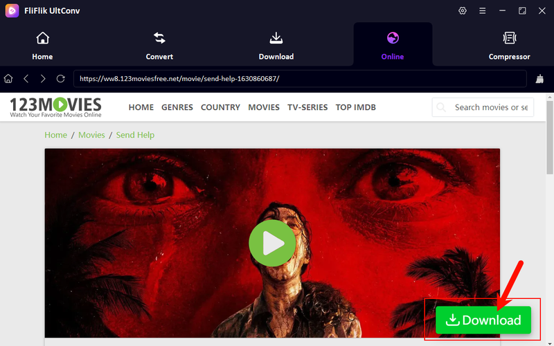 Click Download Button for 123movies Movie in Ultconv