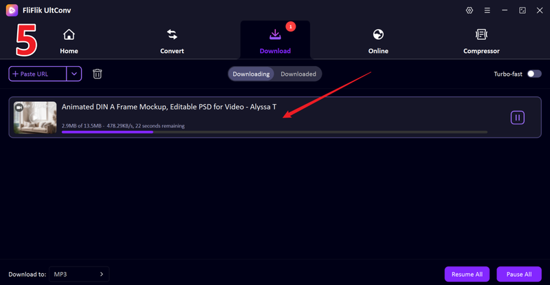 Download Behance Video to Mp4 Using Ultconv