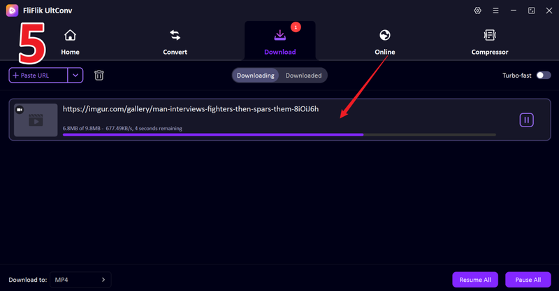 Download Imgur Video to Mp4 Using Ultconv
