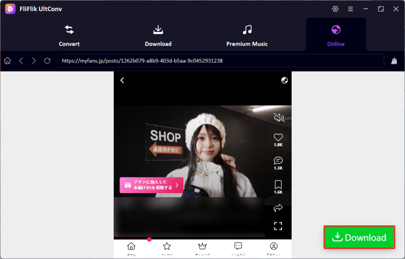 download myfans video
