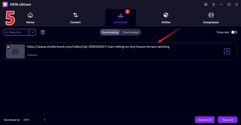 Download Shutterstock Video to Mp4 Using Ultconv