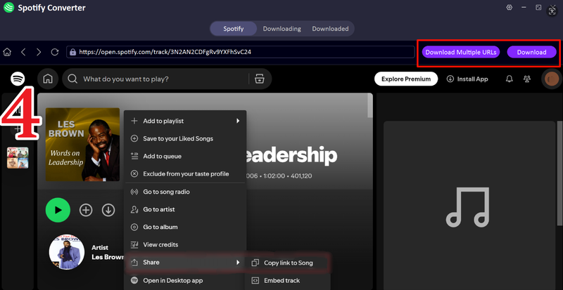 Download Spotify Podcast in Ultconv