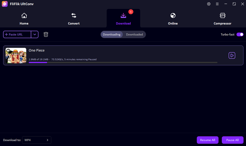 Hianime Movie Downloading in Ultconv