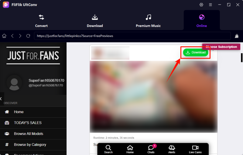 download justforfans video