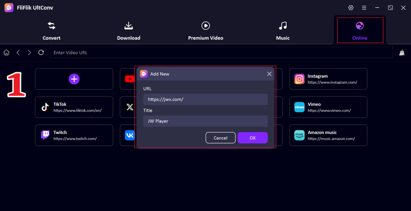 Paste Jwplayer Video Link in Ultconv Downloader