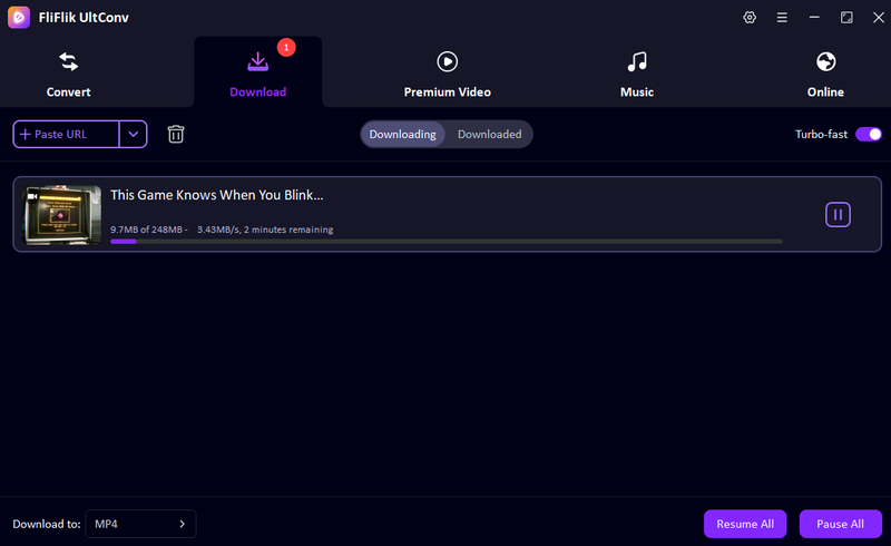 Check Myvidster Video Downloading Progress in Ultconv