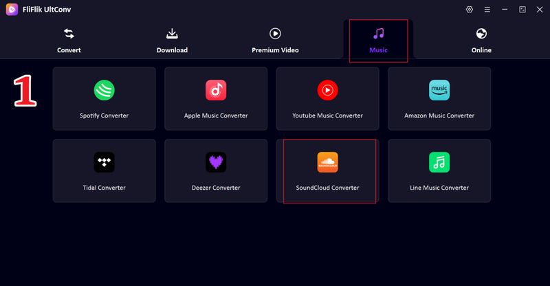 Ultconv Soundcloud Converter Interface