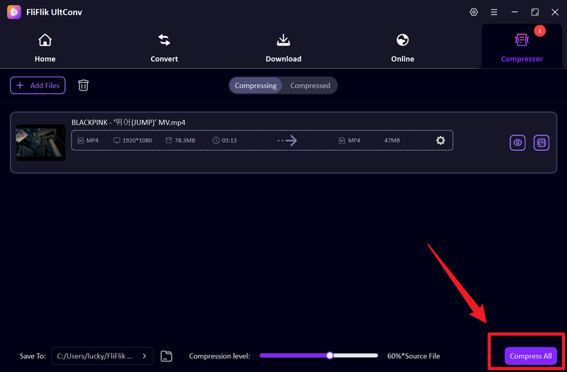 Ultconv Start Compress Videos
