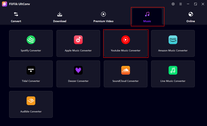 Youtube Music Converter in Ultconv
