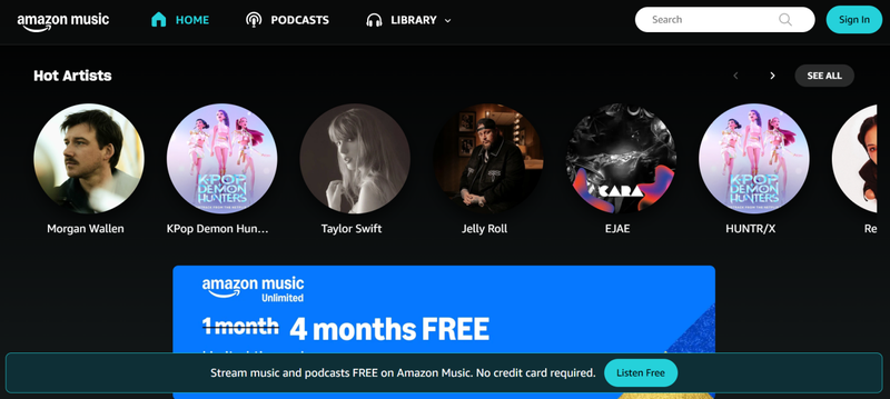 Unblocked Music Sites Amazon Music