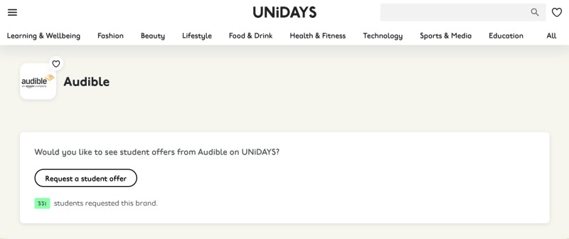 unidays student account signup