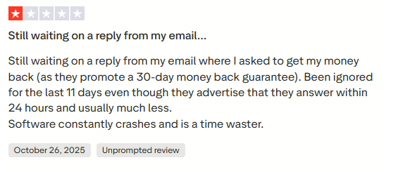 Unresponsive Customer Service