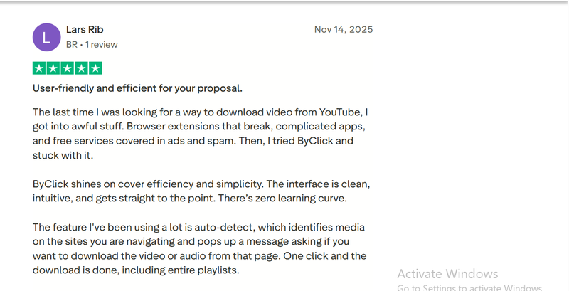 User Firendly Function of Byclick