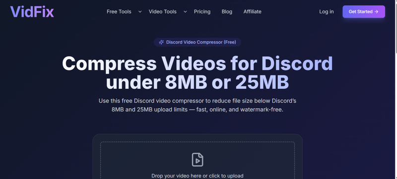 Video Compressor for Discord Vidfix