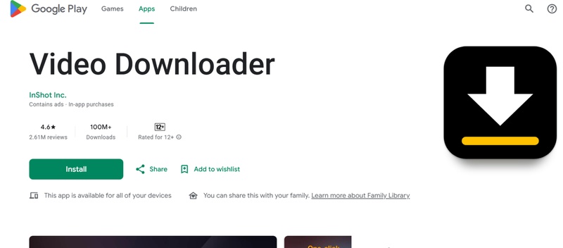 Install Video Downloader Android App