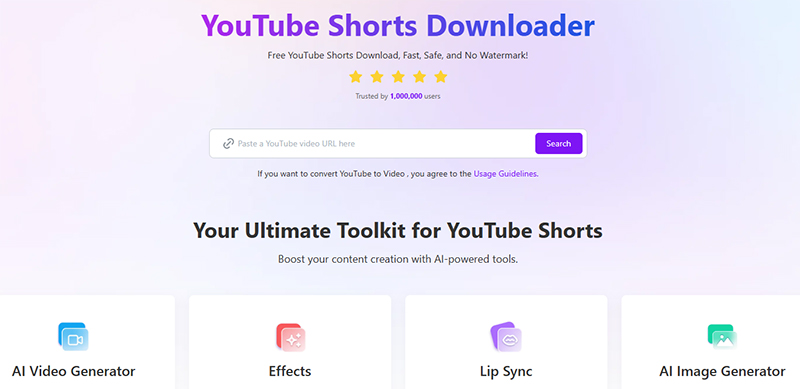 download youtube shorts from vidfly