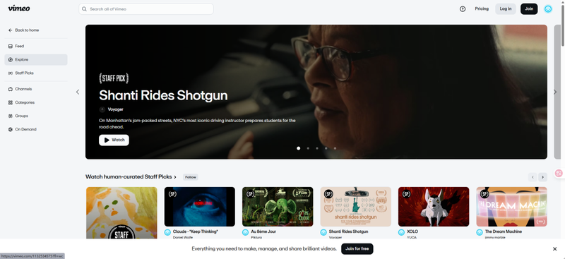 Vimeo Video Site