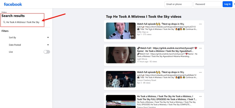 Watch Goodshort Movie on Facebook