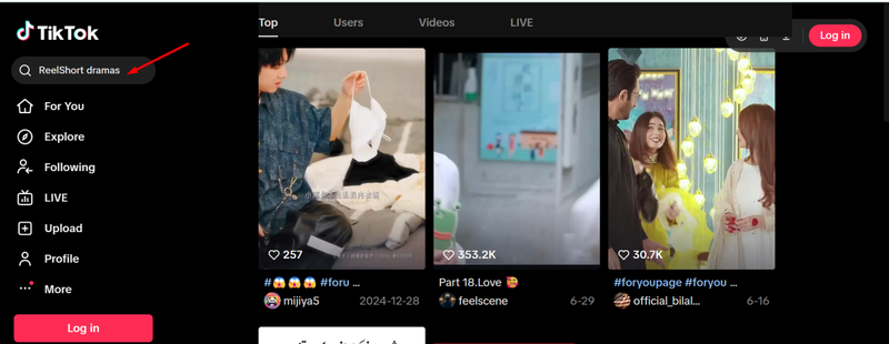 Watch Reelshort Dramas on Tiktok